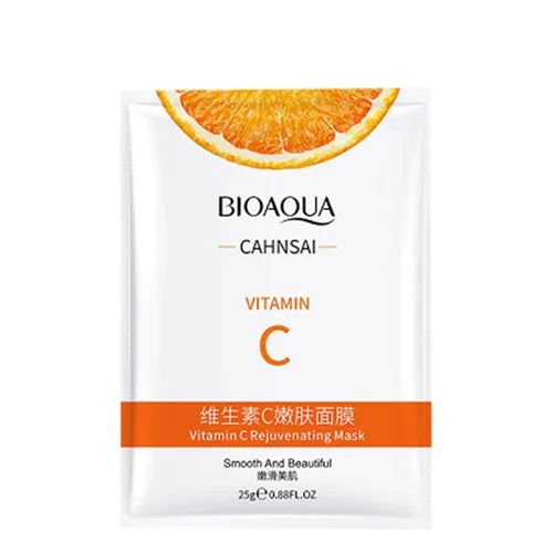ماسک صورت بایو آکوا مدل ویتامین سی وزن 25 گرم Bioaqua vitamin c