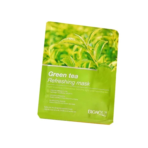 ماسک صورت چای سبز بایوآکوا 25 گرمیbioaqua green tea refreshing mask